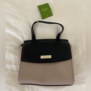 BRAND NEW Kate Spade mini handbag Beige and Black Mini Alisanne Laurel Way